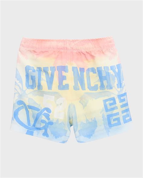 Givenchy Boy's 4G Multicolor Swim Shorts, Size 9M